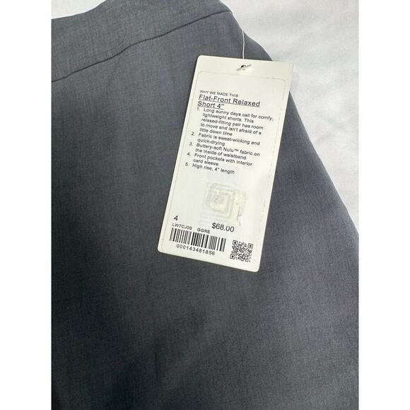 Lululemon Flat-Front Relaxed Short 4" - Picture 4 of 9